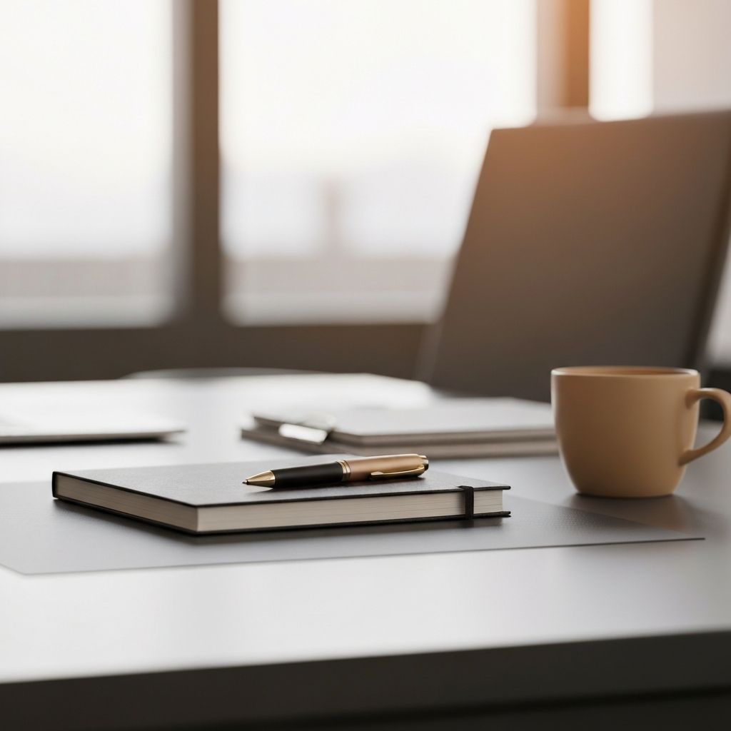 Professional desk workspace